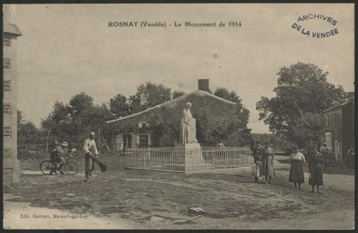 Le monument aux morts de 1914.